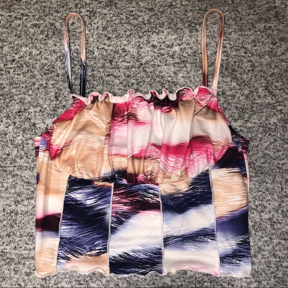 Tie Dye Cami Crop Top Y2k